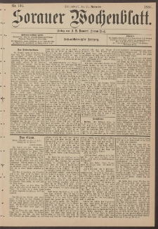 Sorauer Wochenblatt, Nr. 136. (20. November 1886)
