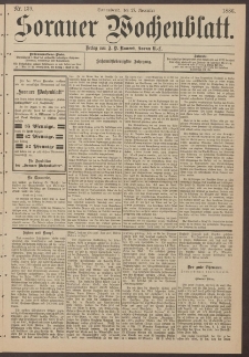 Sorauer Wochenblatt, Nr. 139. (27. November 1886)