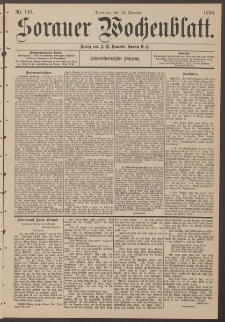 Sorauer Wochenblatt, Nr. 146. (14. December 1886)