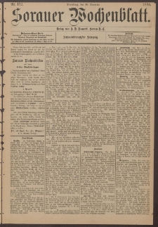 Sorauer Wochenblatt, Nr. 152. (28. December 1886)