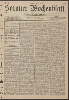 Sorauer Wochenblatt, Nr. 12. (27. Januar 1887)