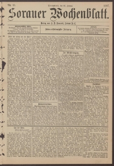 Sorauer Wochenblatt, Nr. 13. (29. Januar 1887)