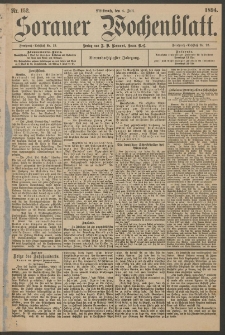 Sorauer Wochenblatt, Nr. 152. (4. Juli 1894)
