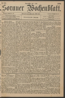 Sorauer Wochenblatt, Nr. 153. (5. Juli 1894)