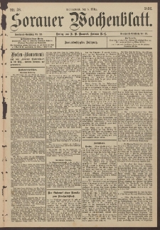 Sorauer Wochenblatt, Nr. 28. (5. M&auml;rz 1892)