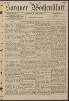 Sorauer Wochenblatt, Nr. 158. (11. Juli 1894)