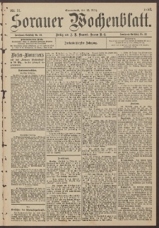 Sorauer Wochenblatt, Nr. 31. (12. M&auml;rz 1892)