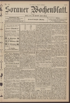 Sorauer Wochenblatt, Nr. 24. (24. Februar 1887)
