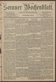 Sorauer Wochenblatt, Nr. 37. (26. M&auml;rz 1892)