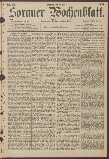 Sorauer Wochenblatt, Nr. 168. (22. Juli 1894)
