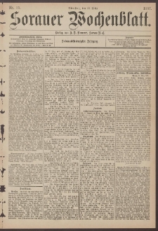 Sorauer Wochenblatt, Nr. 35. (22. M&auml;rz 1887)