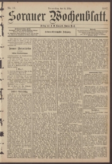 Sorauer Wochenblatt, Nr. 36. (24. M&auml;rz 1887)