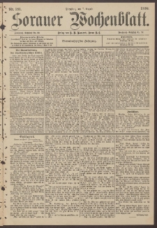 Sorauer Wochenblatt, Nr. 181. (7. August 1894)