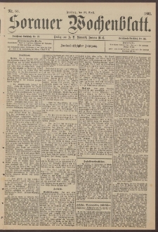 Sorauer Wochenblatt, Nr. 55. (22. April 1892)