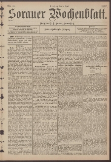 Sorauer Wochenblatt, Nr. 41. (5. April 1887)