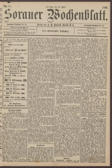 Sorauer Wochenblatt, Nr. 61. (29. April 1892)