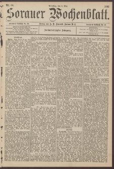 Sorauer Wochenblatt, Nr. 64. (3. Mai 1892)