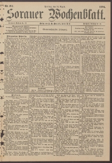 Sorauer Wochenblatt, Nr. 202. (31. August 1894)