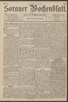 Sorauer Wochenblatt, Nr. 73. (14. Mai 1892)