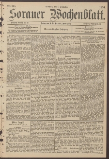 Sorauer Wochenblatt, Nr. 205. (4. September 1894)