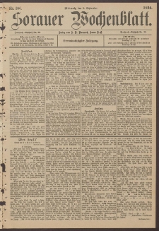 Sorauer Wochenblatt, Nr. 206. (5. September 1894)