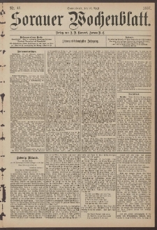 Sorauer Wochenblatt, Nr. 48. (23. April 1887)