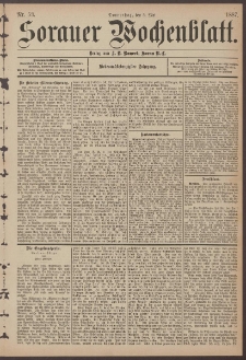 Sorauer Wochenblatt, Nr. 53. (5. Mai 1887)