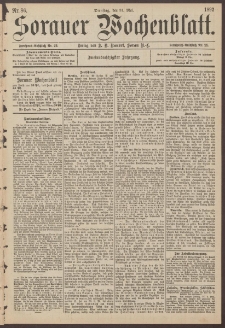 Sorauer Wochenblatt, Nr. 86. (31. Mai 1892)