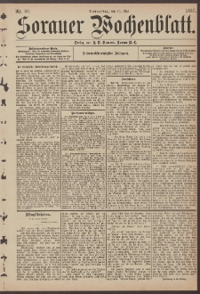 Sorauer Wochenblatt, Nr. 59. (19. Mai 1887)