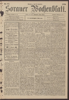 Sorauer Wochenblatt, Nr. 222. (23. September 1894)