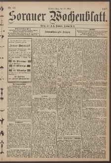 Sorauer Wochenblatt, Nr. 62. (26. Mai 1887)