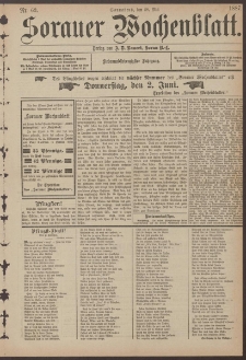Sorauer Wochenblatt, Nr. 63. (28. Mai 1887)