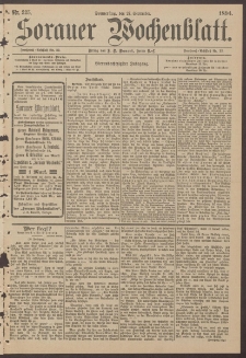 Sorauer Wochenblatt, Nr. 151. (3. Juli 1894)