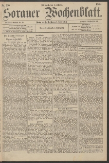 Sorauer Wochenblatt, Nr. 230. (3. Oktober 1894)