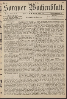 Sorauer Wochenblatt, Nr. 99. (17. Juni 1892)