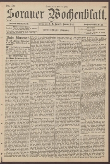 Sorauer Wochenblatt, Nr. 100. (18. Juni 1892)