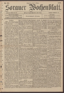 Sorauer Wochenblatt, Nr. 234. (7. Oktober 1894)