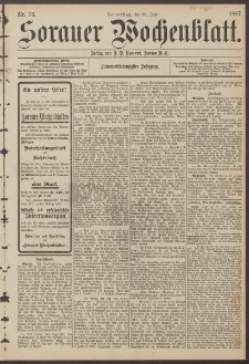 Sorauer Wochenblatt, Nr. 76. (30. Juni 1887)