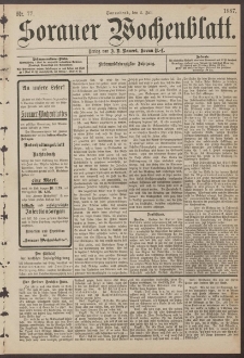 Sorauer Wochenblatt, Nr. 77. (2. Juli 1887)