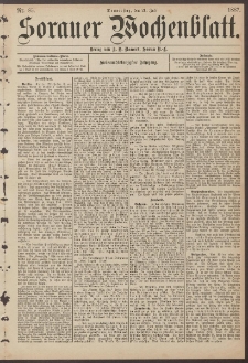 Sorauer Wochenblatt, Nr. 85. (21. Juli 1887)