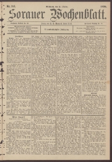 Sorauer Wochenblatt, Nr. 248. (24. Oktober 1894)