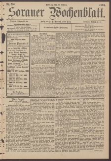 Sorauer Wochenblatt, Nr. 250. (26. Oktober 1894)