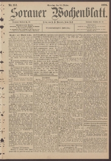 Sorauer Wochenblatt, Nr. 252. (28. Oktober 1894)