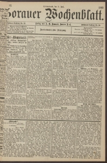 Sorauer Wochenblatt, Nr. 112. (2. Juli 1892)