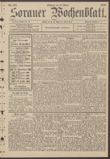 Sorauer Wochenblatt, Nr. 254. (31. Oktober 1894)