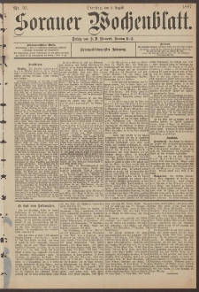 Sorauer Wochenblatt, Nr. 93. (9. August 1887)
