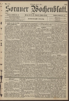 Sorauer Wochenblatt, Nr. 115. (6. Juli 1892)