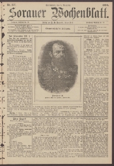 Sorauer Wochenblatt, Nr. 257. (3. November 1894)