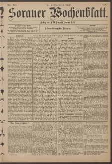 Sorauer Wochenblatt, Nr. 100. (25. August 1887)