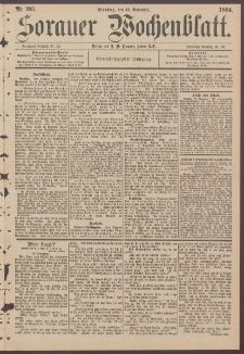 Sorauer Wochenblatt, Nr. 265. (13. November 1894)
